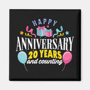 20th Wedding Anniversary T-shirt For Couples 20 Ye Magnet