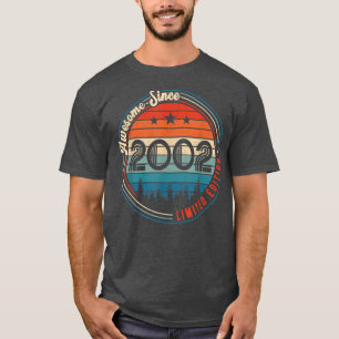 20th Year Old Birthday Gifts Awesome 2002 LimitedE T-Shirt