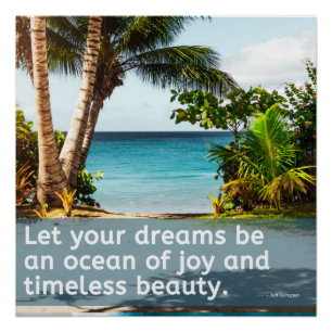 20x20 Ocean of Joy Quote Poster