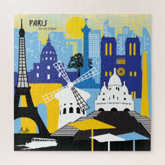 20x20 Paris Skyline Puzzle pour les personnes aveu