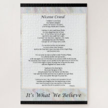 20x30" Large Puzzle Nicene Creed 1014 Piece