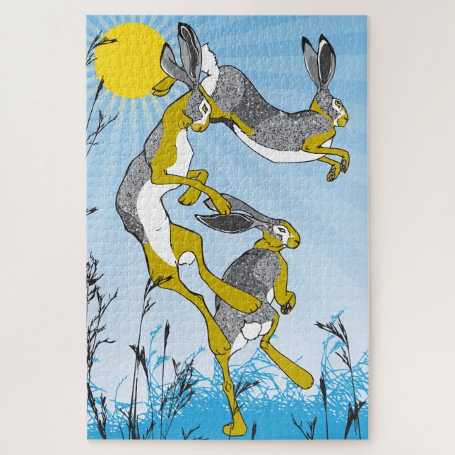 20x30 Mad March Hares Puzzle for Colorblind People (Vertical)
