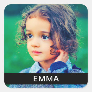 20x Book Sticker Labels Your Photo & Text