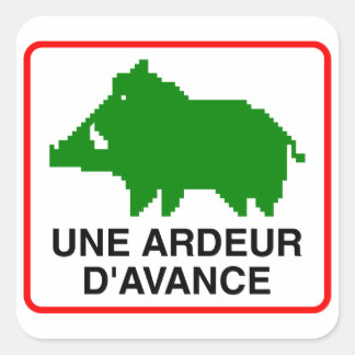 20x Small Sticker - UNE ARDEUR D'AVANCE