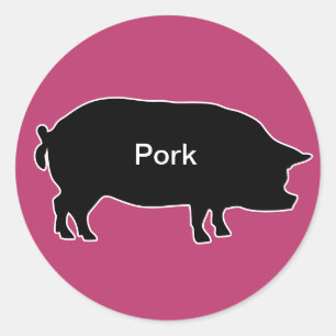 20x Stickers Meal Choice Pork