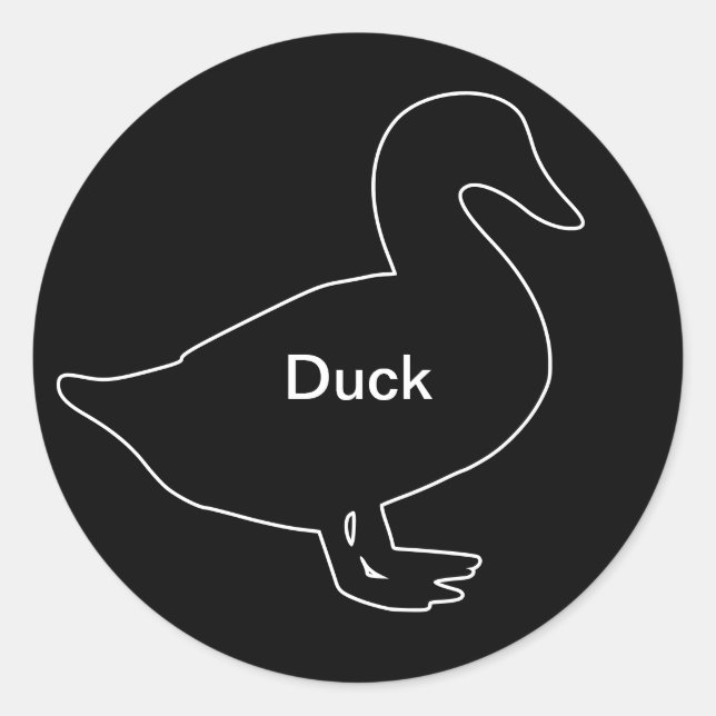 20x Stickers Repas Choix Canard (Devant)