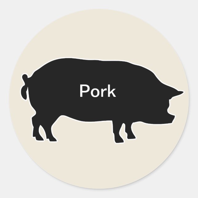 20x Stickers Repas Choix Porc (Devant)