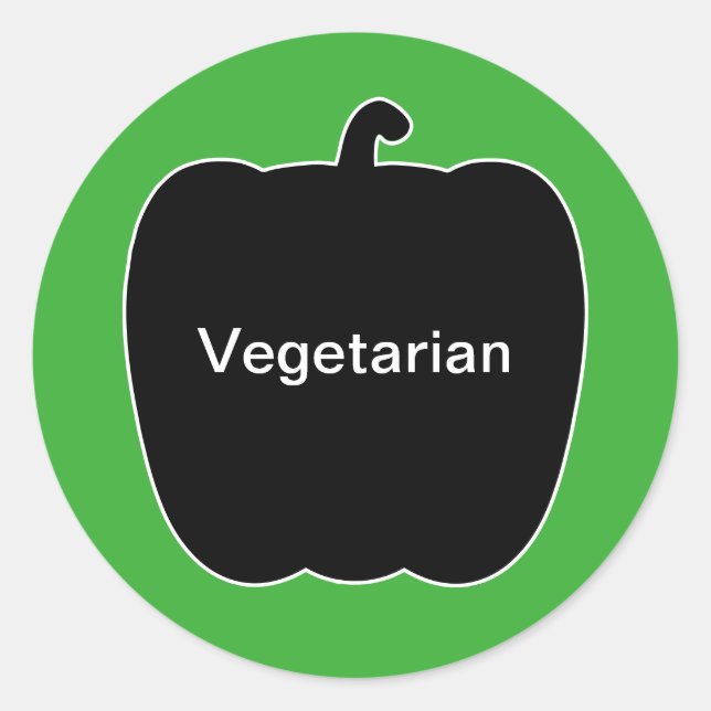 20x Stickers Repas Choix végétarien (Devant)