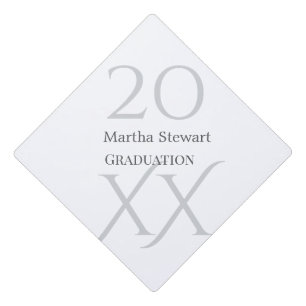 20XX bold le graduation name congrats school year Cap Topper