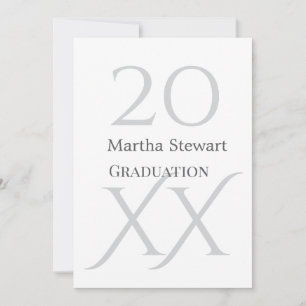 20XX bold le graduation name congrats school year  Invitation