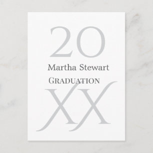 20XX bold le graduation name congrats school year  Postcard