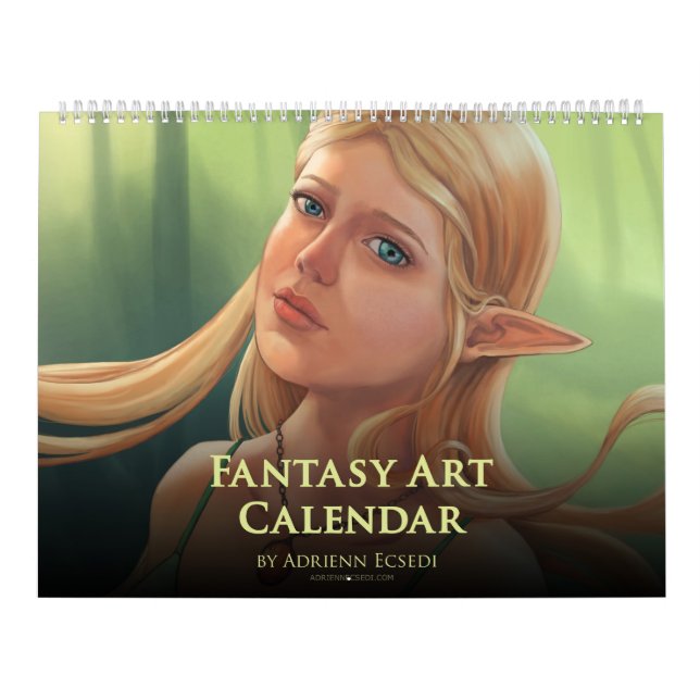 20XX Fantasy Art Calendar by Adrienn Ecsedi (Cover)