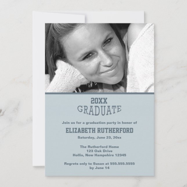 20XX Graduate Photo Card (Front)
