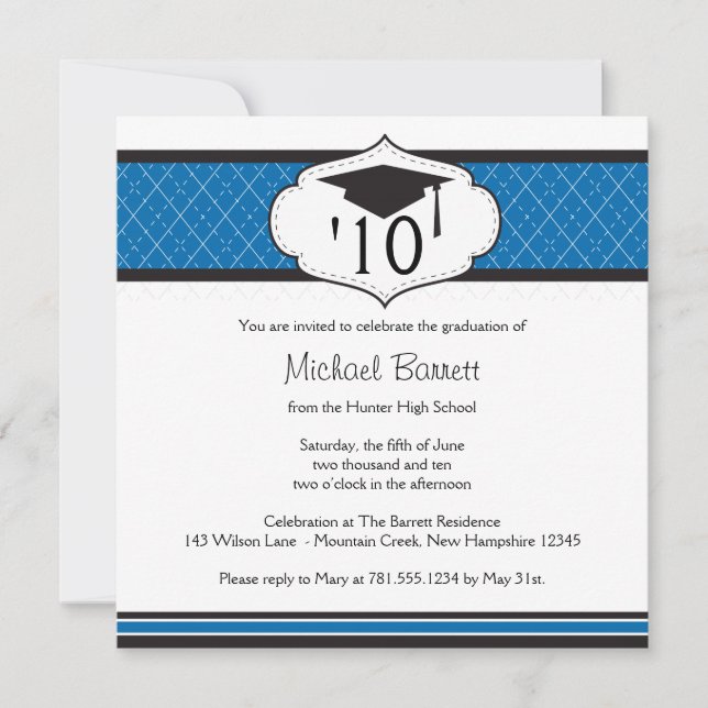 20xx Graduation Invitation - Personalize (Front)