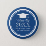 20xx Graduation party favour buttons for graduates<br><div class="desc">Custom Graduation party favour buttons for graduates. Create your own pins with personalized high school name and class of year 2020 2021 2022 etc. Cool typography design with graduation hat / cap. Also usable for grad reunion parties. Customizable background colour. Availabe in different size from small to big and round...</div>