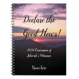20XX JW Convention Sunset with name customize Notebook