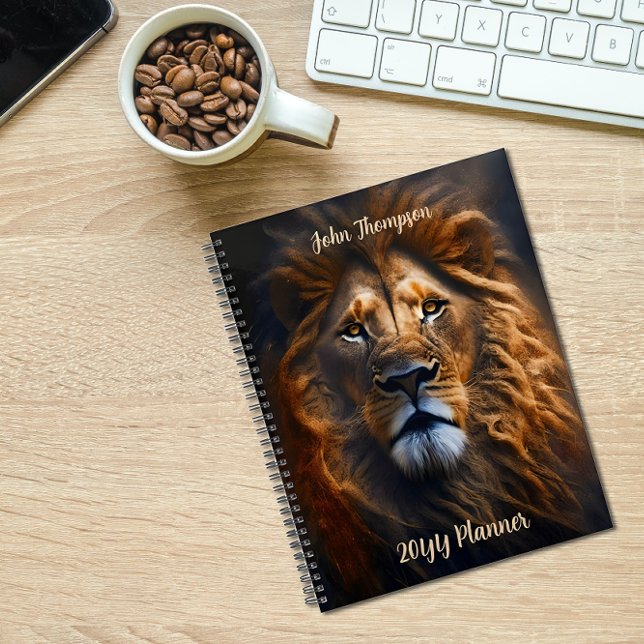 20XX Lion Planner Plan hebdomadaire mensuel non da (Créateur téléchargé)
