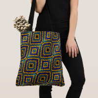 211 -Blue and Gold Dotting - Tote Bag