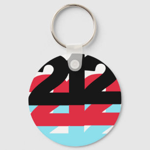 212 Area Code Keychain