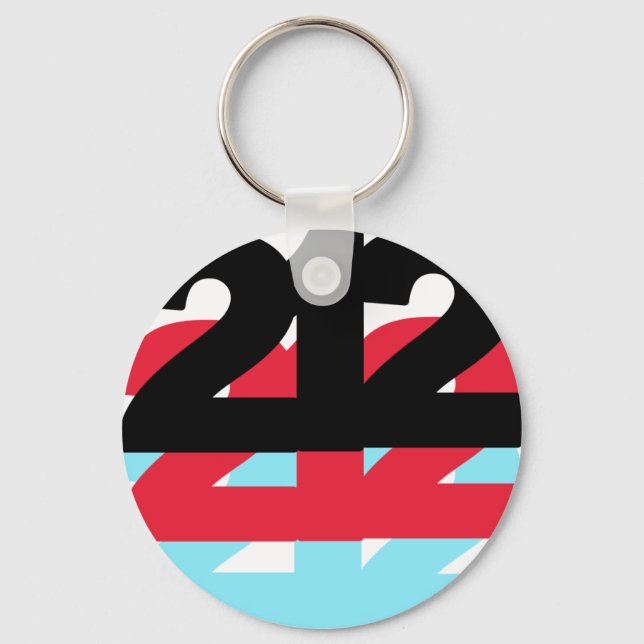212 Area Code Keychain (Front)
