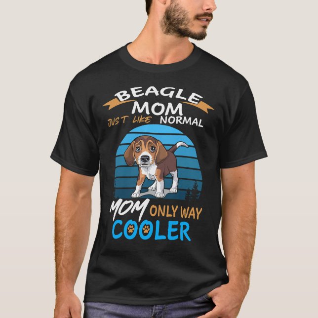 215 Beagle Mom Cooler T-Shirt (Front)