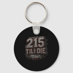 215 Til I Die Urban Streetwear Philly Pride Graffi Keychain