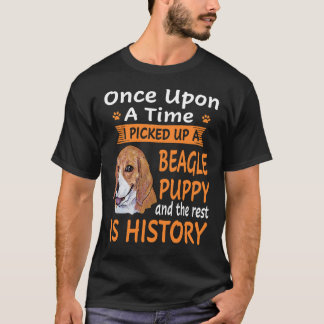 219 One Upon A Time Beagle Puppy T-Shirt