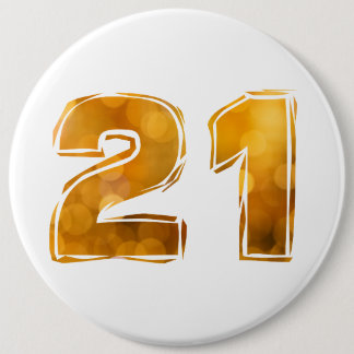 21 21st Geburtstag 6 Inch Round Button
