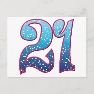 21 Age Rave Postcard