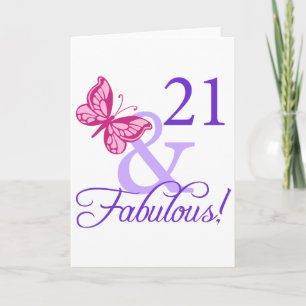 21 And Fabulous Birthday Card