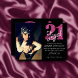 21 and Legal | Fun Pink Faux Glitter 21st Birthday Invitation<br><div class="desc">Being 21 and finally legal is a huge milestone! This glam grunge-inspired "21 and Legal" birthday theme features a faux glitter with script overlay for the perfect way to celebrate and memorialize the event. For customizations or other colours, please visit JustFharryn @ Zazzle.com or contact the designer c/o fharryn@yahoo.com #zazzlemade...</div>