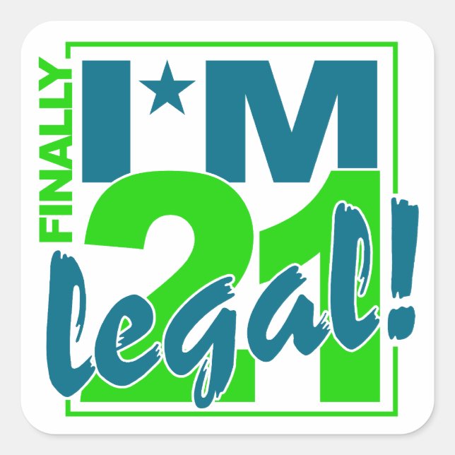 21 & autocollants LEGAL (Devant)