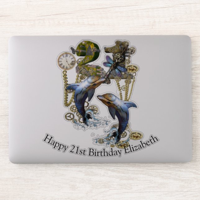 21 Birthday customization Sticker (Computer)