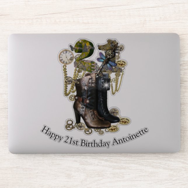 21 Birthday customization Sticker (Computer)