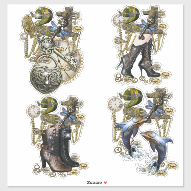 21 Birthday Steampunk Sculpture (Sheet)