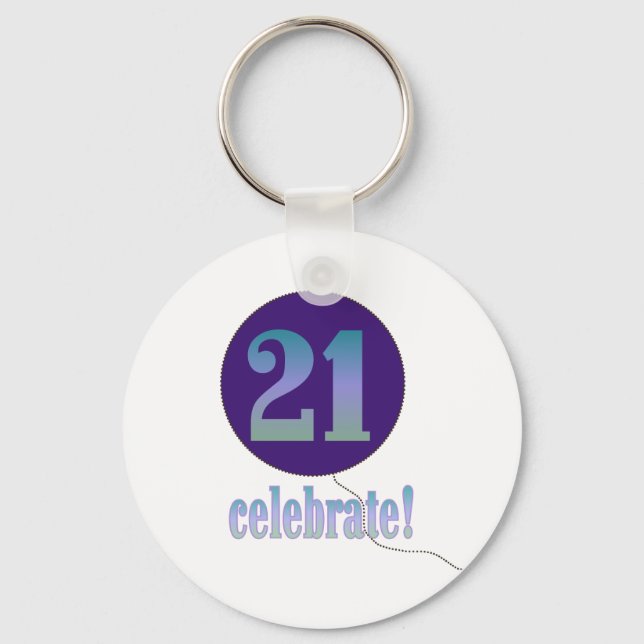 21 Celebrate Keychain (Front)