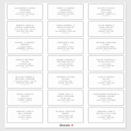 21 Étiquettes de adresse Mariages modernes
