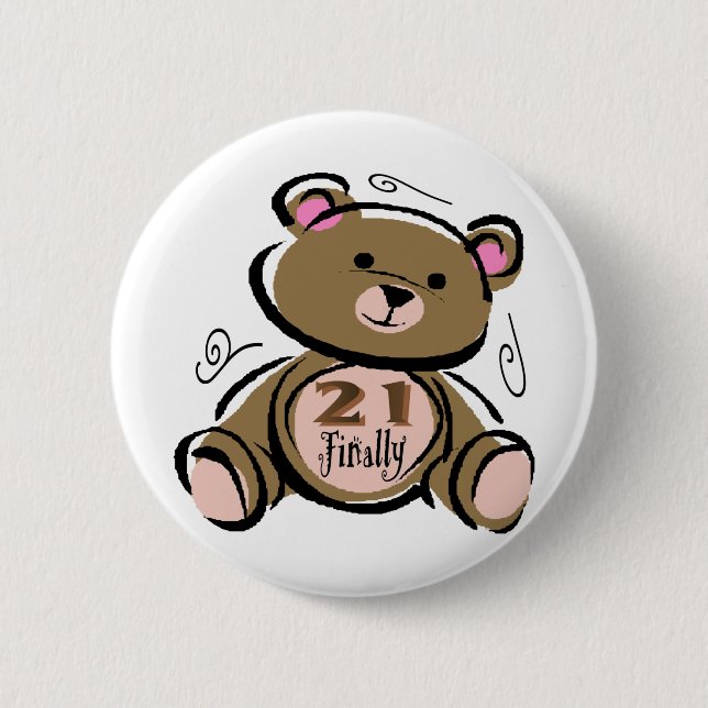 21 Finally 2 Inch Round Button (Front)