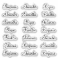 21 Guest First Names Modern Elegant Calligraphy