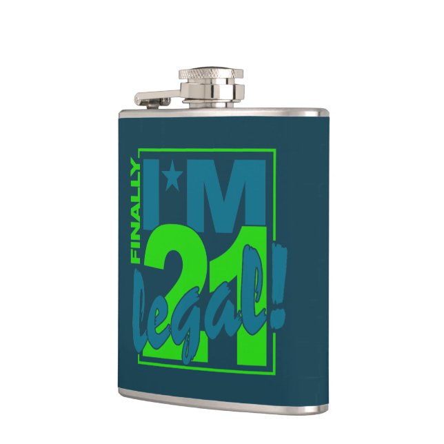 21 & LEGAL custom flask (Left)