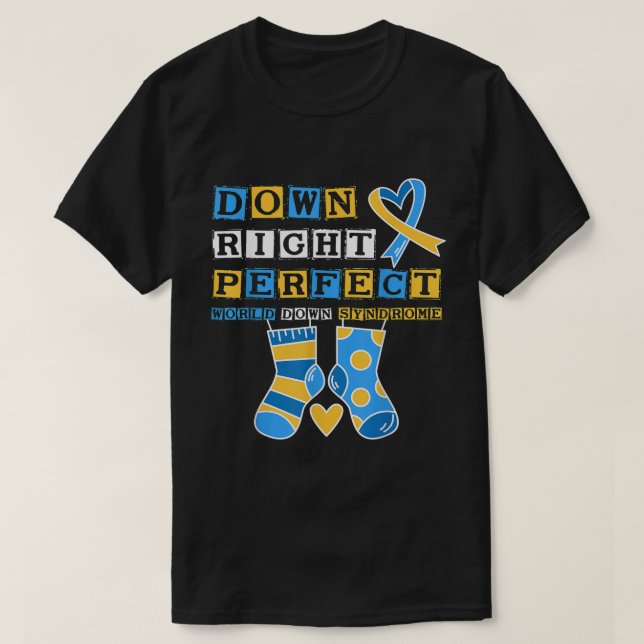 21 March World Down Syndrome Day Awareness Socks T-Shirt (Design Front)