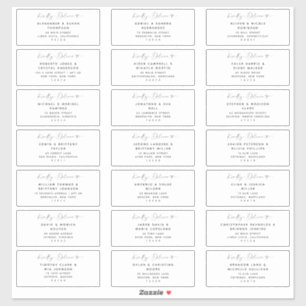 21 Modern Wedding Guest Address Labels