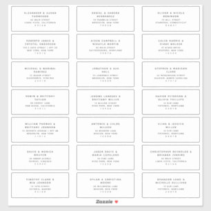21 Modern Wedding Guest Address Labels