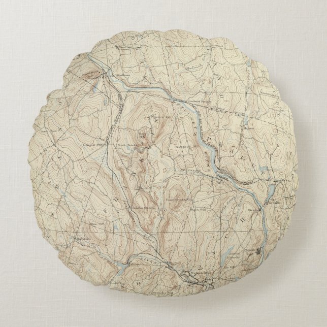 21 Norwich sheet Round Pillow (Front)