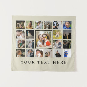 21 photo collage graduation  tapestry
