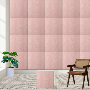 #21 Pink Cherry Blossom Floral Pattern Tile