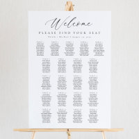 21 Tables Welcome Seating Chart