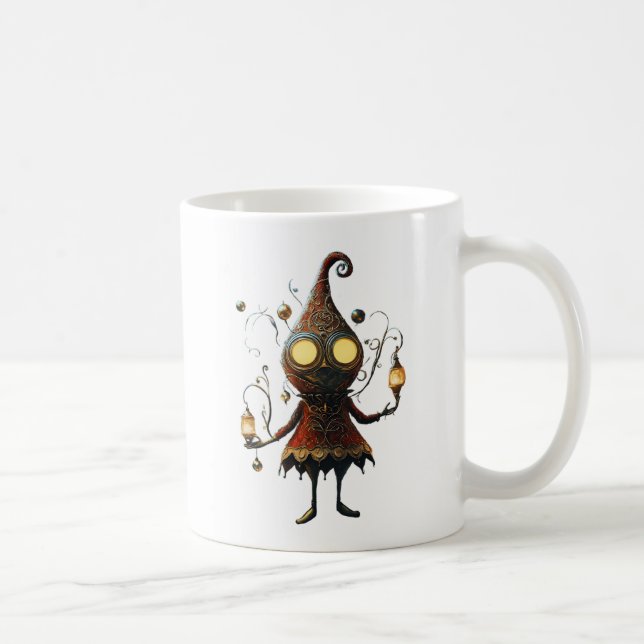 *~* 21 Whimsical Glow Funny Magical Christmas AP97 Coffee Mug (Right)
