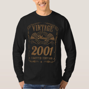 21 Year Old 21th Birthday  Vintage May 2001  1 T-Shirt