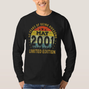 21 Year Old Awesome Since May 2001 50th Birthday T-Shirt